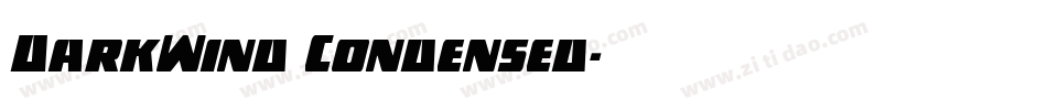 DarkWind Condensed字体转换